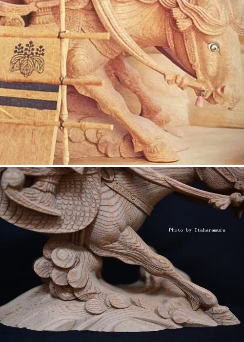 淡路彫り 木下舜次郎さんの馬乗り | 板原村のだんじり会館