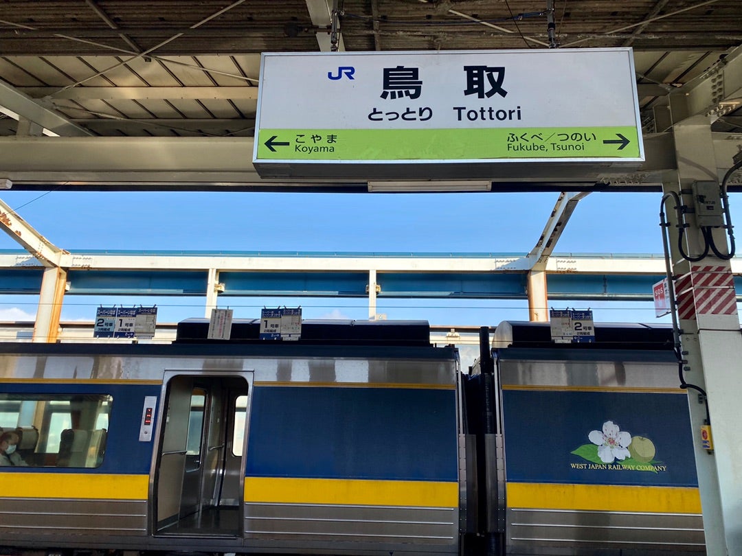 鳥取から智頭急行に乗り、郡家駅へ。/ 北陸-山陰 年末年始珍道中-18