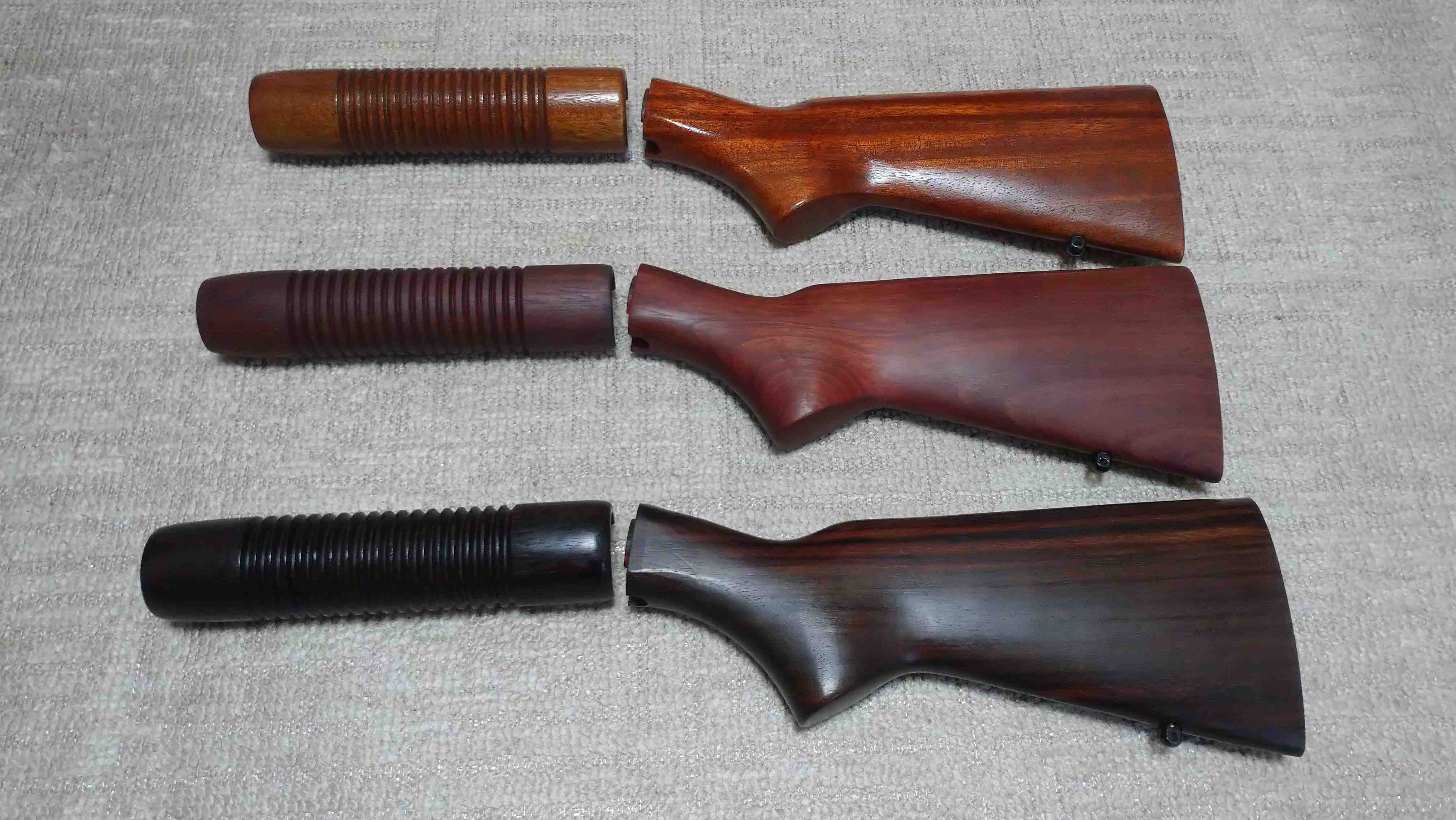 マルシンモスバーグM500の世界 vol.4 ～木製グリップとストックの種類