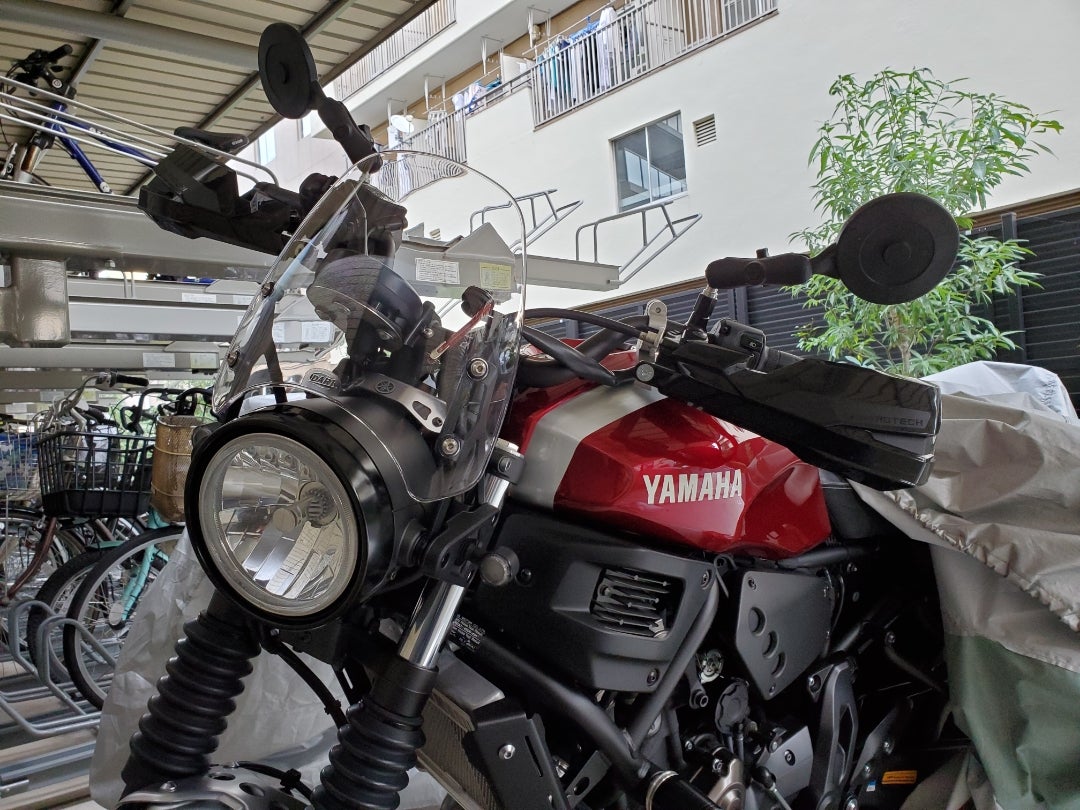 XSR700 スクリーン(装着) | imachiの終わりなきバイク旅 ― 絶景､林道