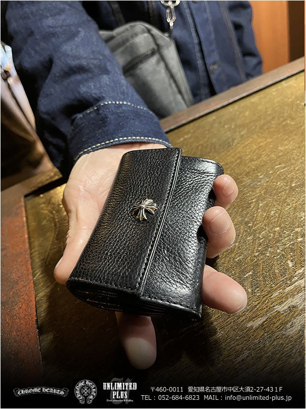 SOLD！クロムハーツ財布 / ウォレット タイニー CHプラス ブラック