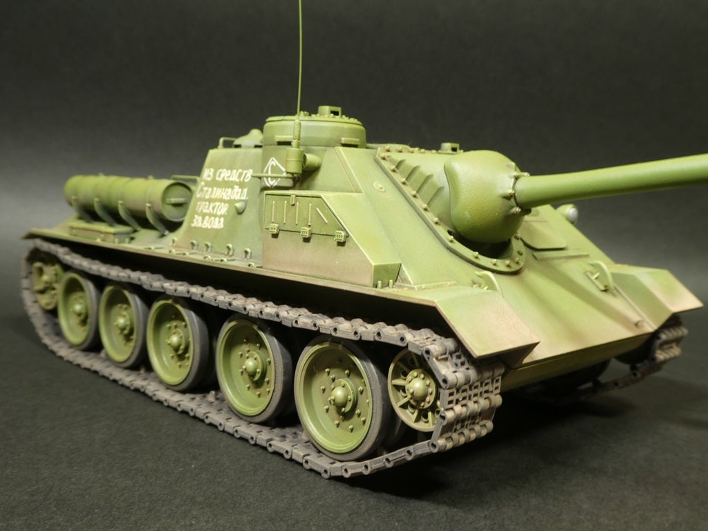 タミヤ 1/25 SU-100 ソビエト襲撃砲戦車ジューコフ（その10＜完成