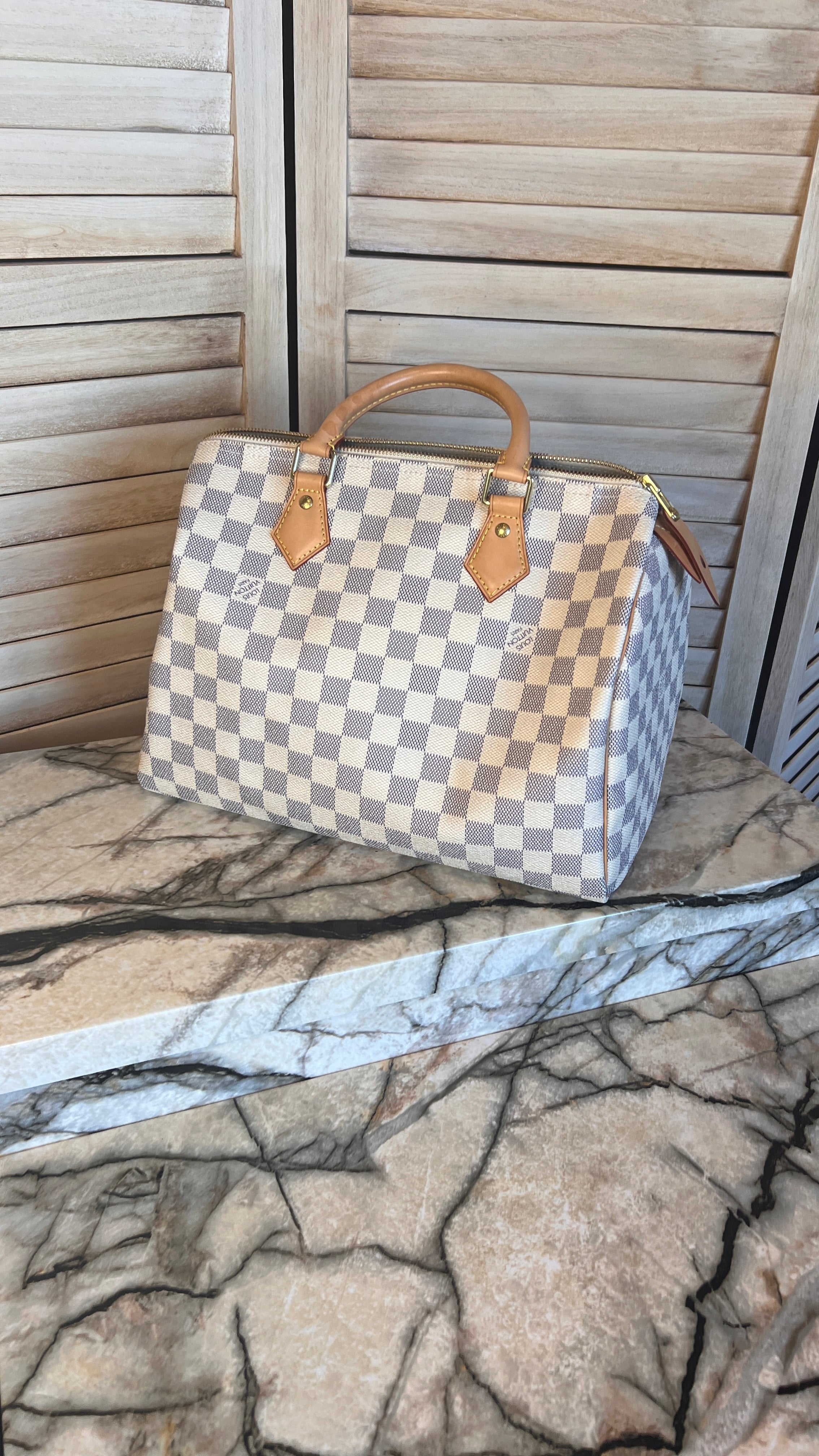 Damier Azur Speedy 30 - Louis Vuitton – Statement Boutique