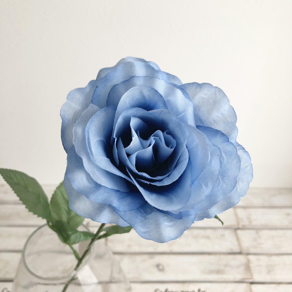 造花】YDM/シングルローズ ブルー/FF-3078BLU - 花材通販はなどんや