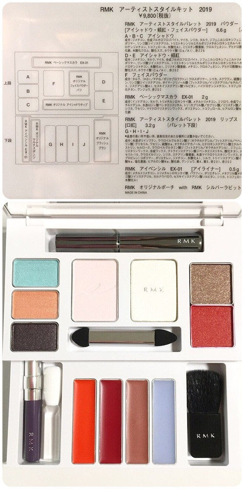 RMKのクリスマスコフレ・限定品「アーティストスタイルキット 2019」を