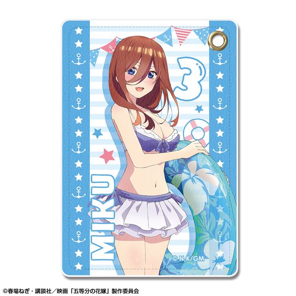 グッズ: 映画 五等分の花嫁 レザーパスケース 水着Ver. デザイン03