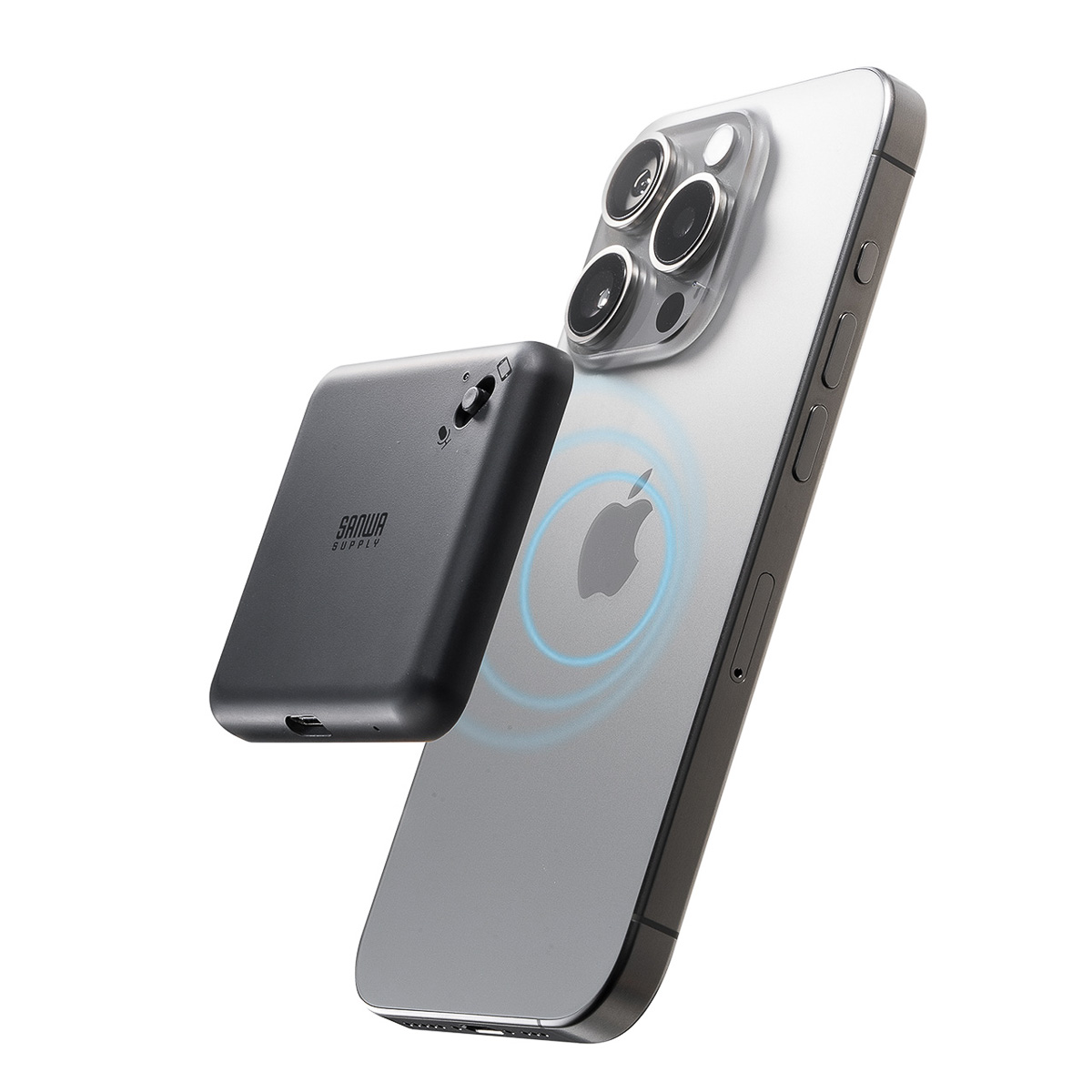 MagSafeでスマホに貼り付くボイスレコーダーで通話も会議もしっかり