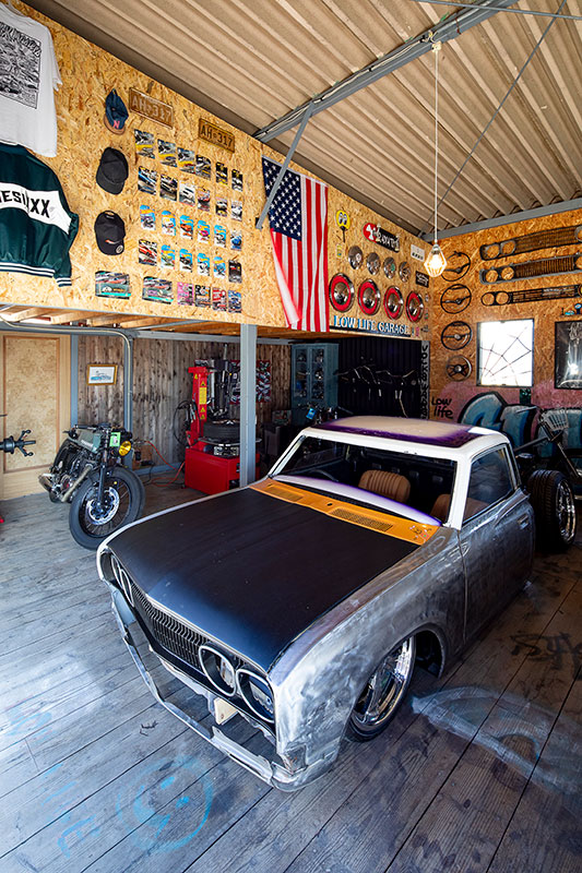 D.I.Y.で仕上げた自作のアイディアガレージ【Garage Life