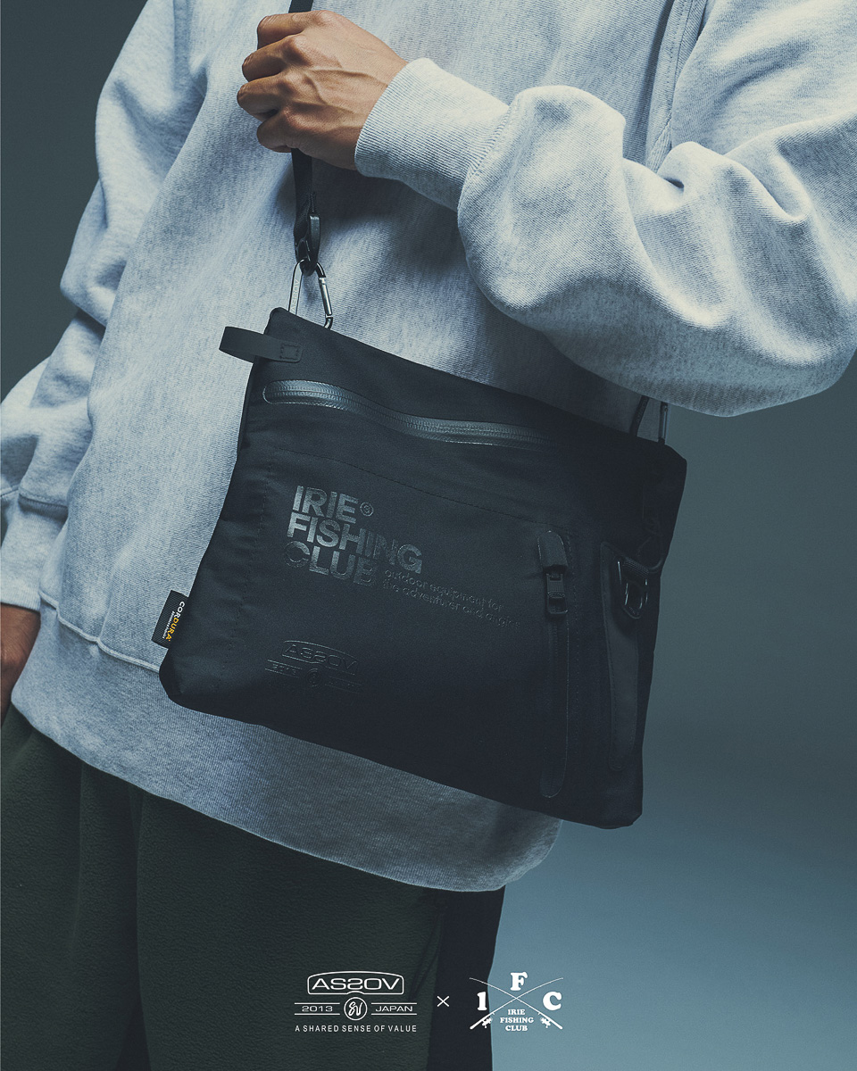 耐水圧は傘の40倍！アッソブ×IRIE FISHING CLUBのサコッシュは