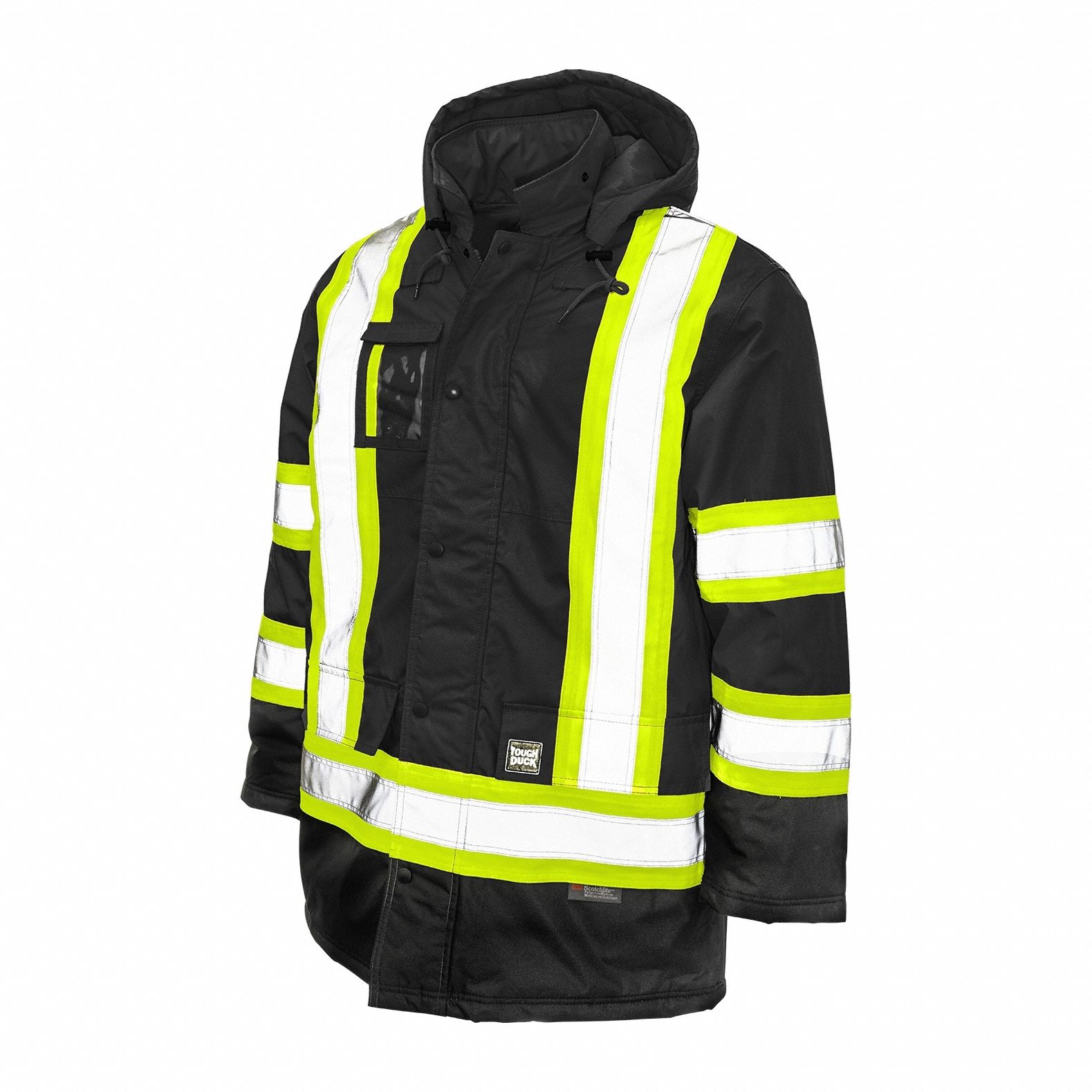 TOUGH DUCK, XL, Black, High Visibility Jacket - 45NM76|S17611