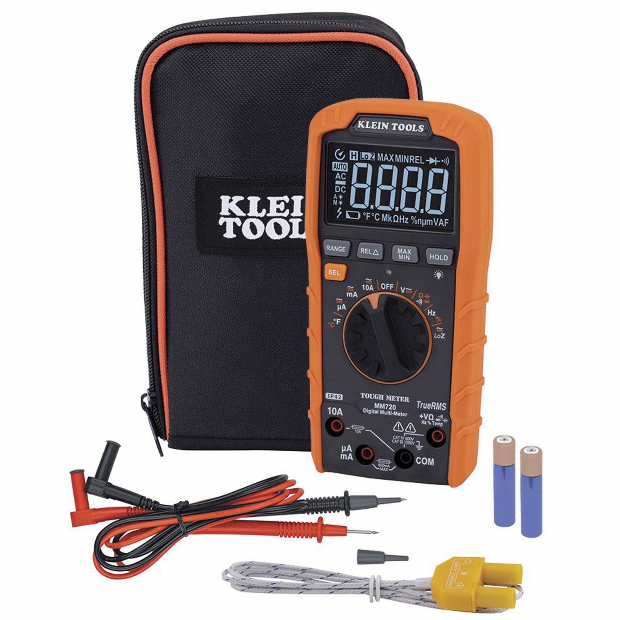 KLEIN TOOLS, CAT III 1000V/CAT IV 600V, TRMS, Digital Multimeter