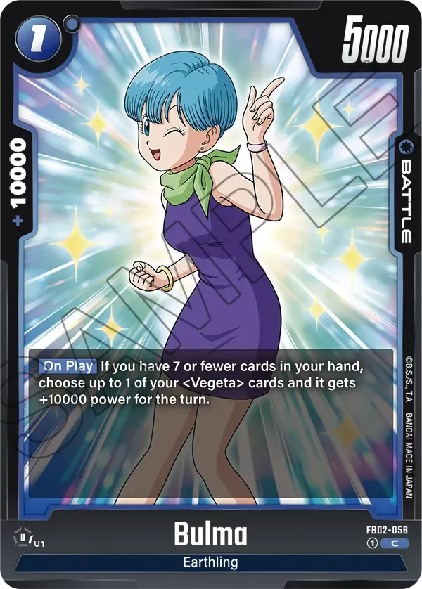 FB01-057 Bulma Dragon Ball Super Card Game Fusion World Card