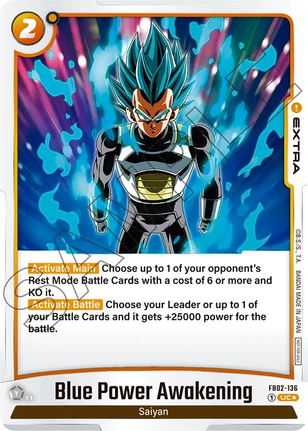 FB02-136 Blue Power Awakening Dragon Ball Super Card Game Fusion