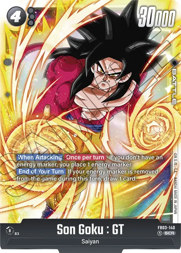 FP-022 Son Goku : GT Dragon Ball Super Card Game Fusion World Card