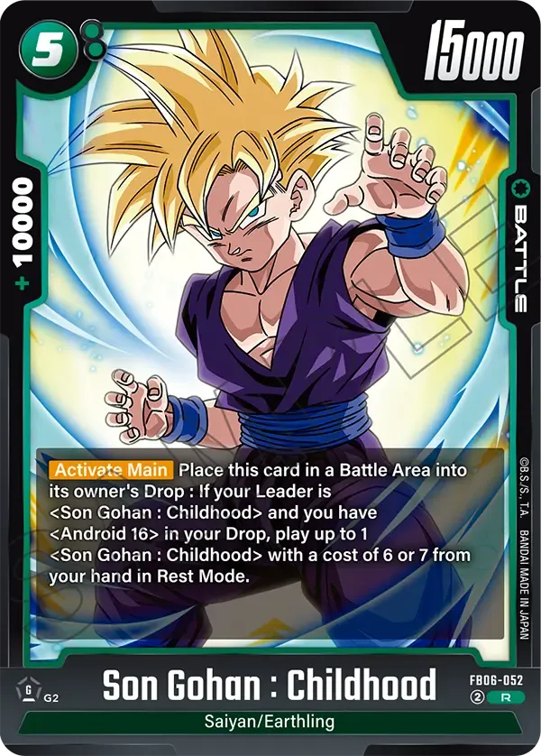 FB06-052 Son Gohan : Childhood Dragon Ball Super Card Game Fusion