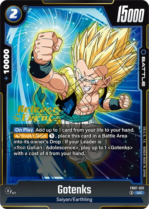 SB02-022 Gotenks Dragon Ball Super Card Game Fusion World Card