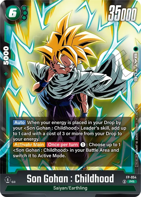 FP-054 Son Gohan : Childhood Dragon Ball Super Card Game Fusion