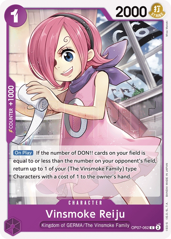 OP07-062 Vinsmoke Reiju One Piece Card Game Card | One Piece Card Game