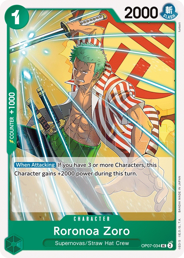 EB04-007 Roronoa Zoro One Piece Card Game Card | One Piece Card Game