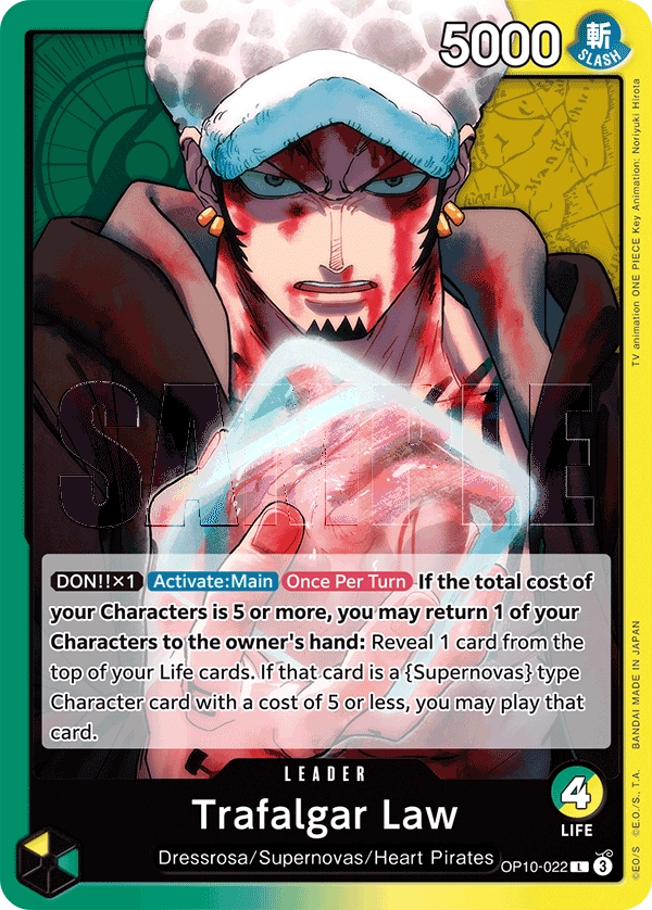 OP10-022 Trafalgar Law One Piece Card Game Card | One Piece Card Game