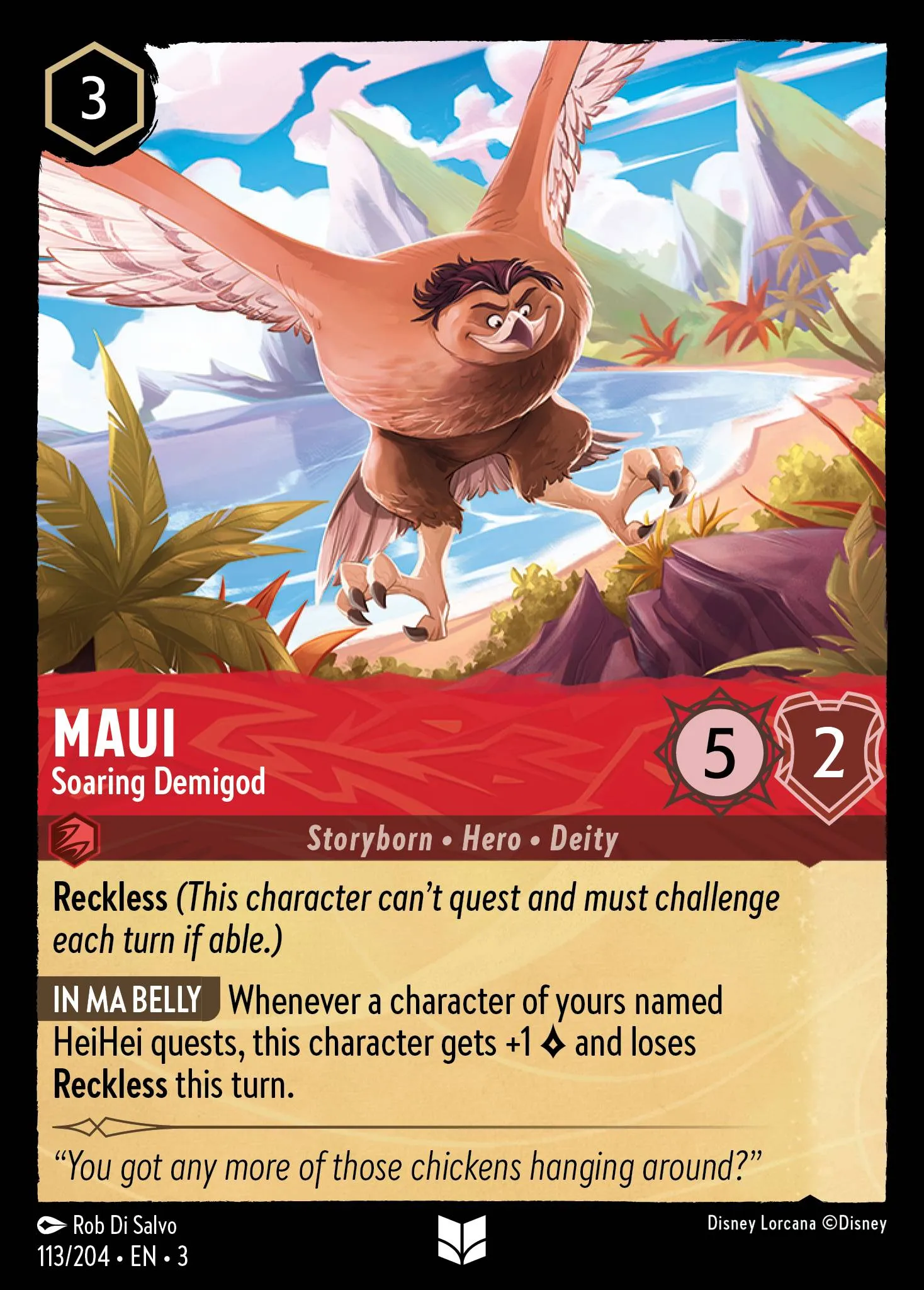 006-124 Maui - Half-Shark Lorcana Card | Disney Lorcana