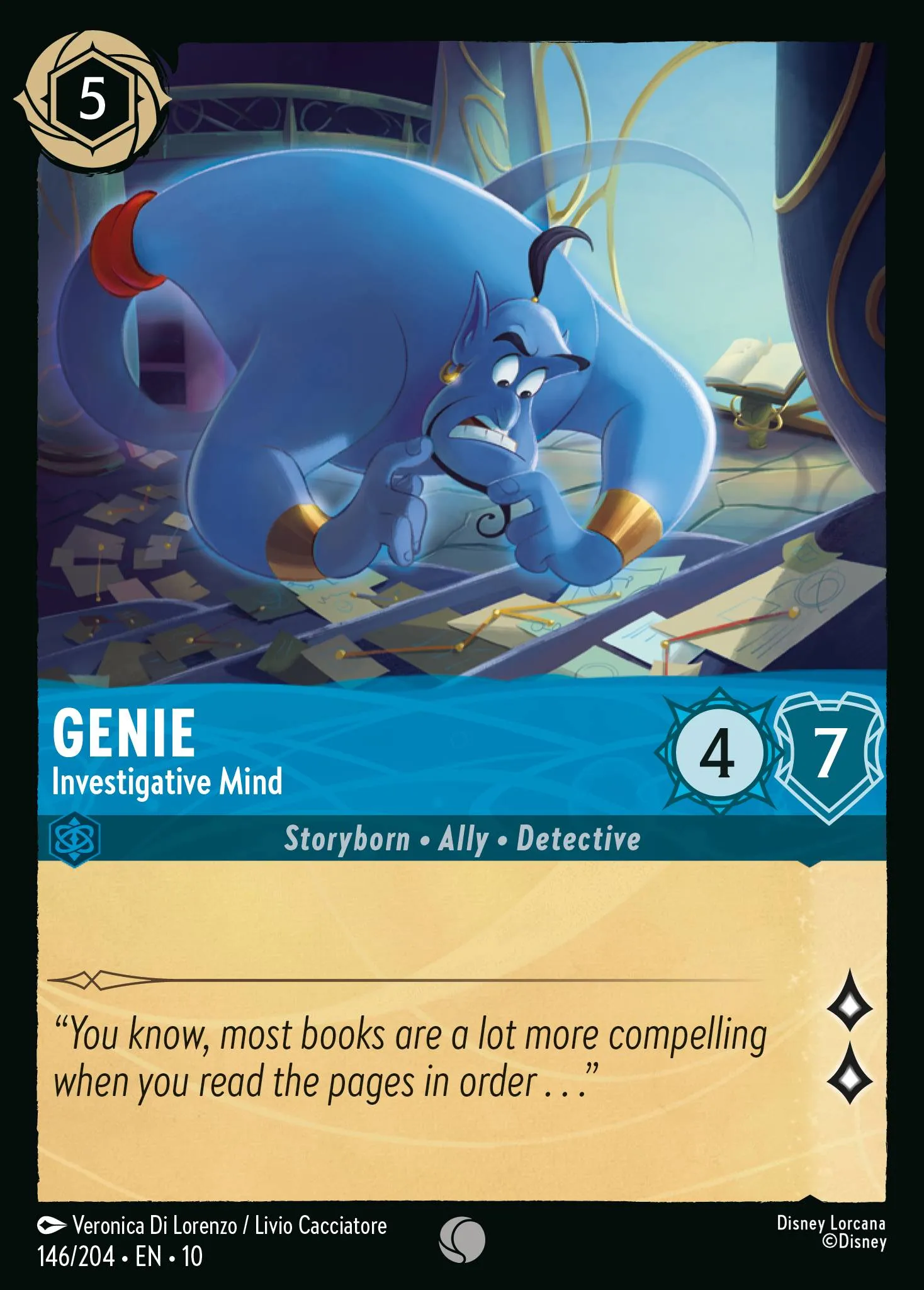006-061 Genie - Wonderful Trickster Lorcana Card | Disney Lorcana