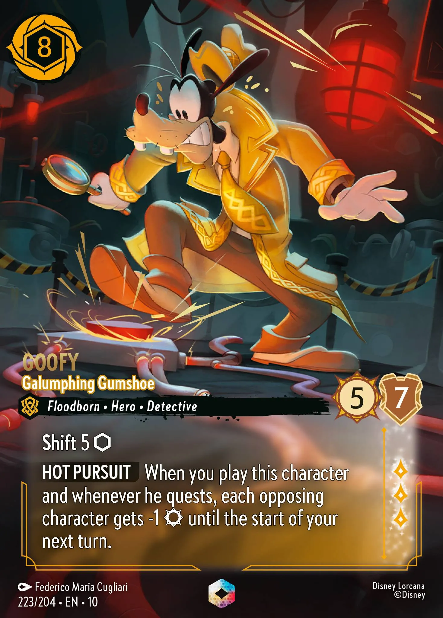 001-111 Goofy - Daredevil Lorcana Card | Disney Lorcana