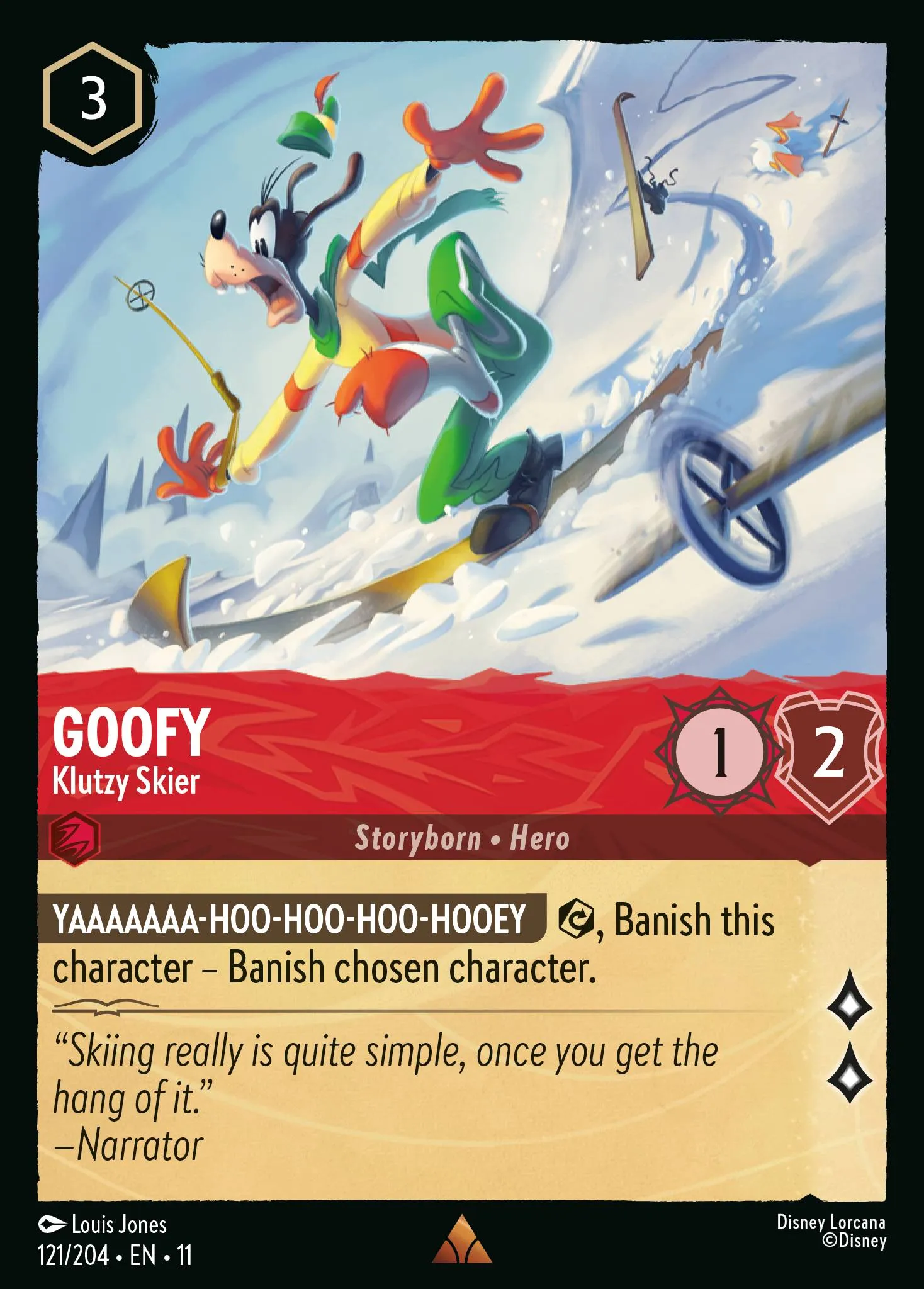 006-123 Goofy - Flying Goof Lorcana Card | Disney Lorcana