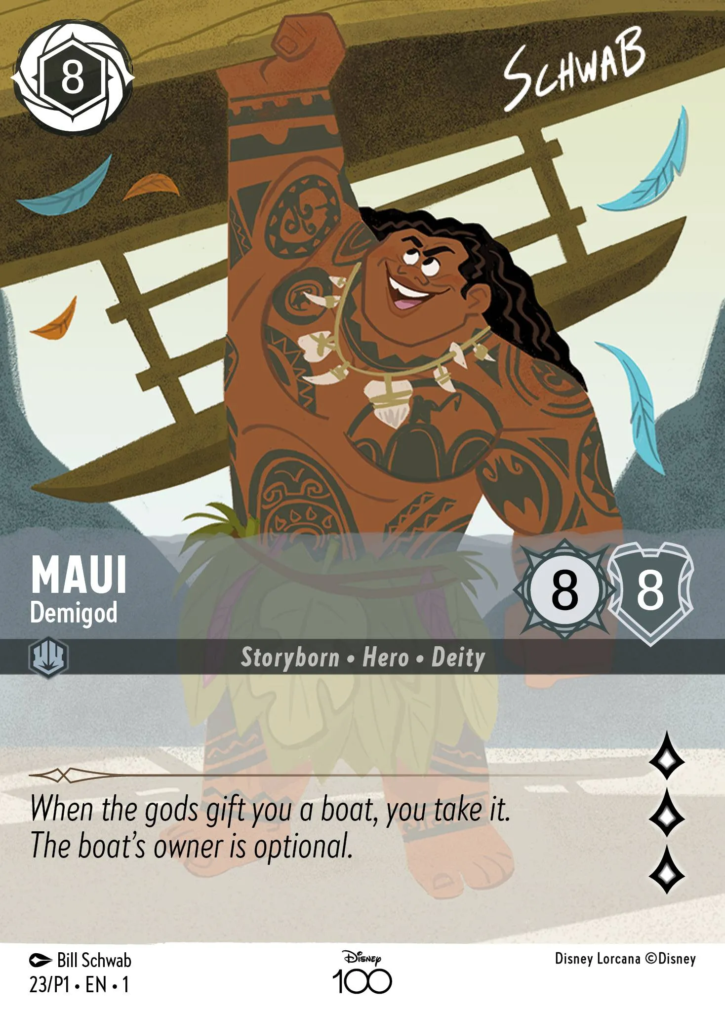 006-124 Maui - Half-Shark Lorcana Card | Disney Lorcana
