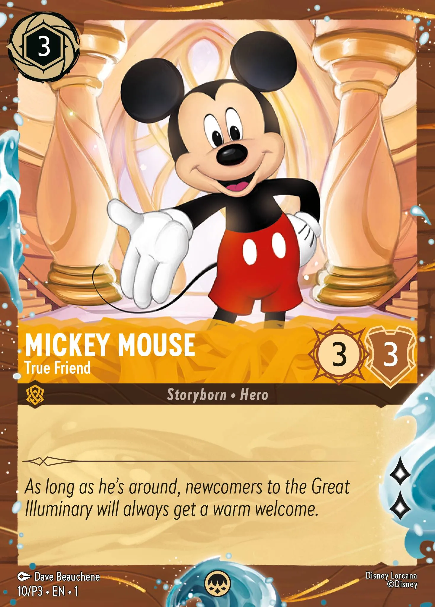 003-225 Mickey Mouse - Playful Sorcerer Lorcana Card | Disney Lorcana