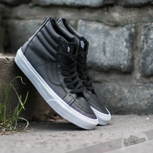 Men's shoes Vans Sk8-Hi Reissue Zip Premium Leather Black/ True