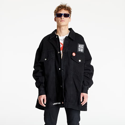 Jackets RAF SIMONS Oversized Denim Jacket Black (211-M723-10134