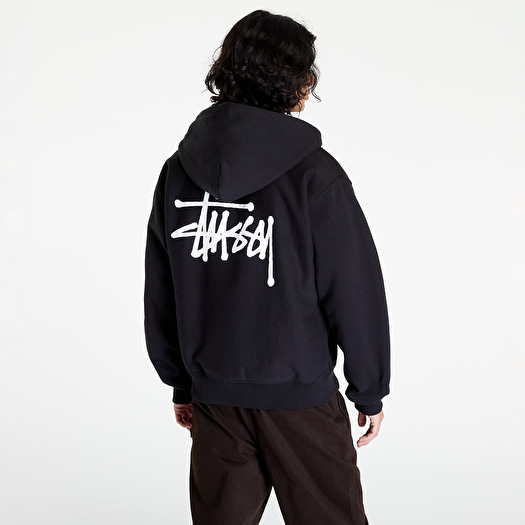 Hoodies and sweatshirts Stüssy Basic Stüssy Zip Hoodie Black