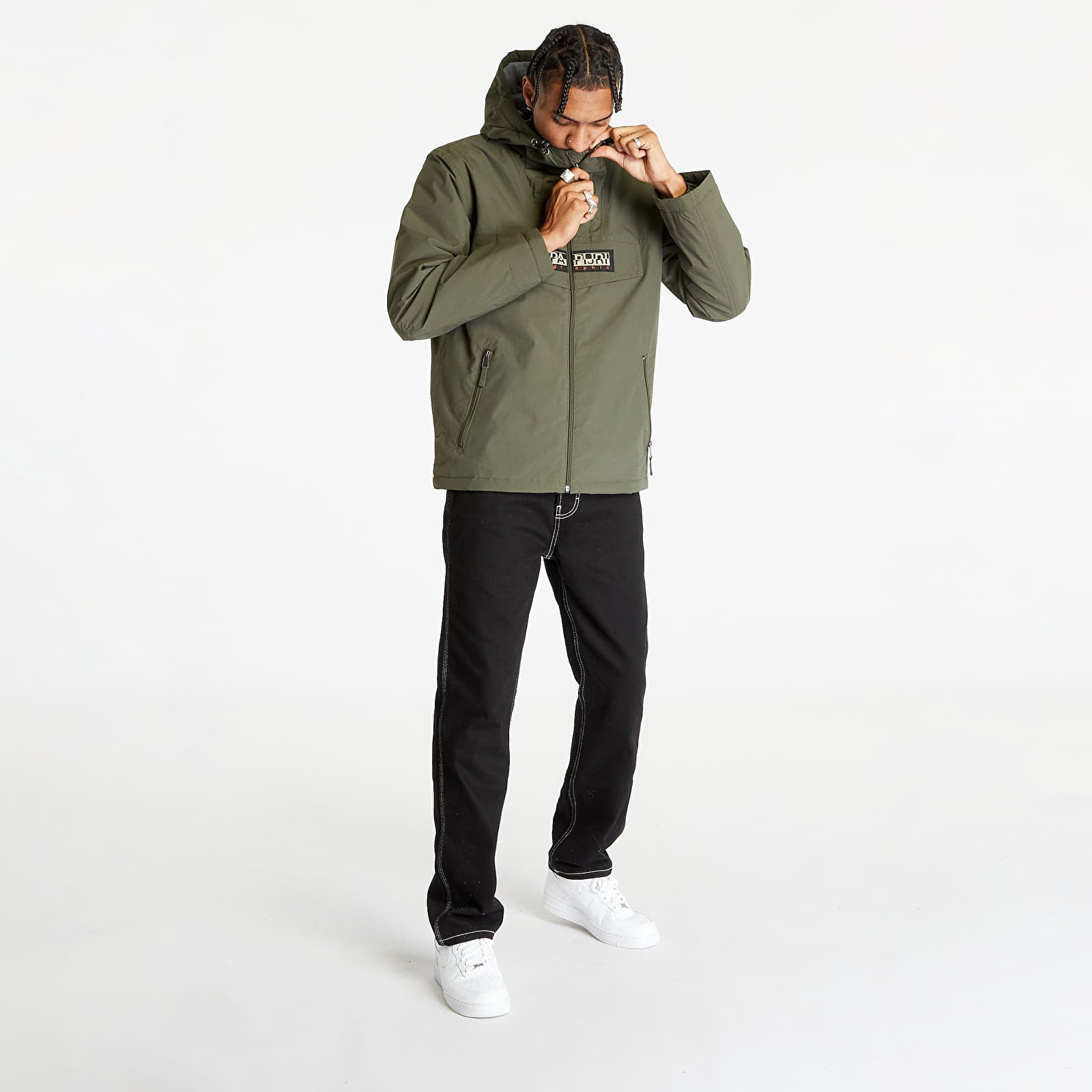 Jackets Napapijri Rainforest Open Wi Jacket Green Depths