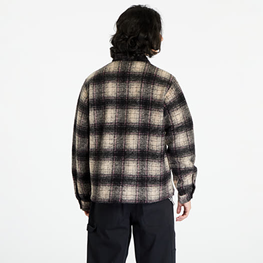 Shirts Stüssy Wool Plaid Zip Shirt UNISEX Lilac (1110297 lilac