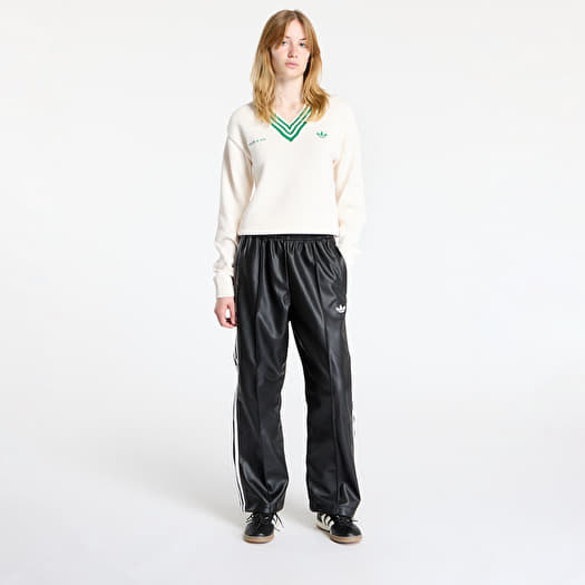 Pants adidas x Jeremy Scott Faux Leather Wide Joggers UNISEX Black