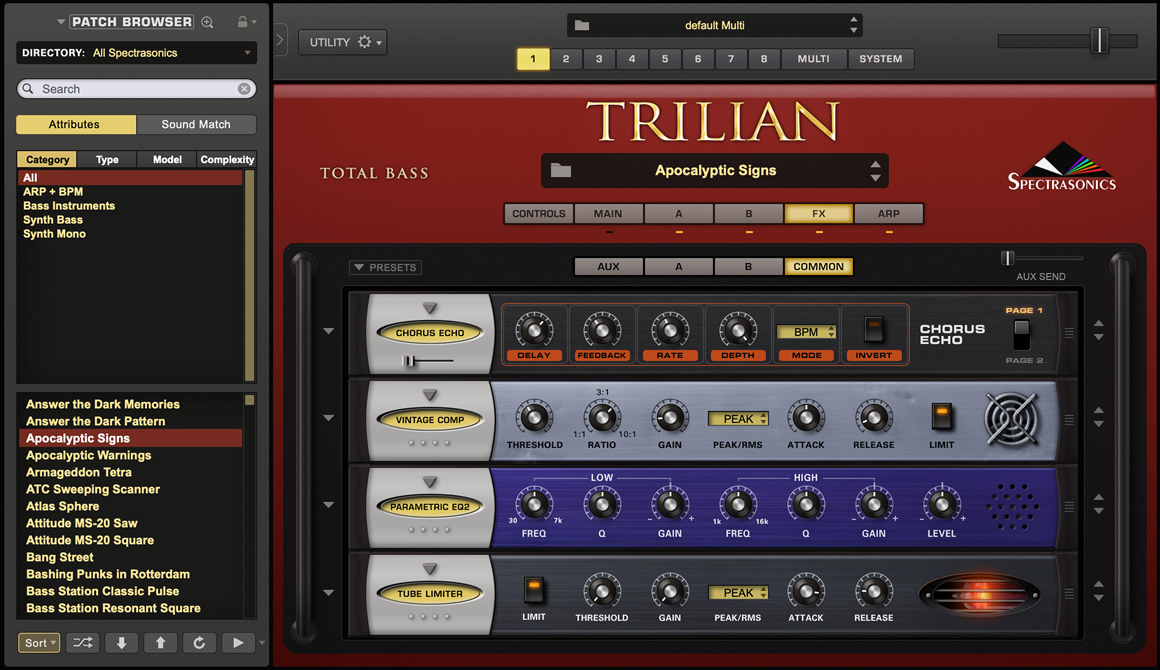Trilian by Spectrasonics - Total Bass Module Plugin VST VST3 Audio