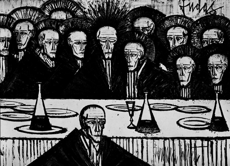 ベルナール・ビュッフェ【CHAPELLE DE CHATEAU L'ARC】