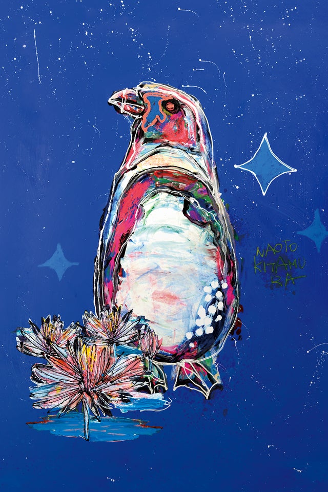 画家・北村直登の新作アート。一点モノの原画や、動物園を応援する