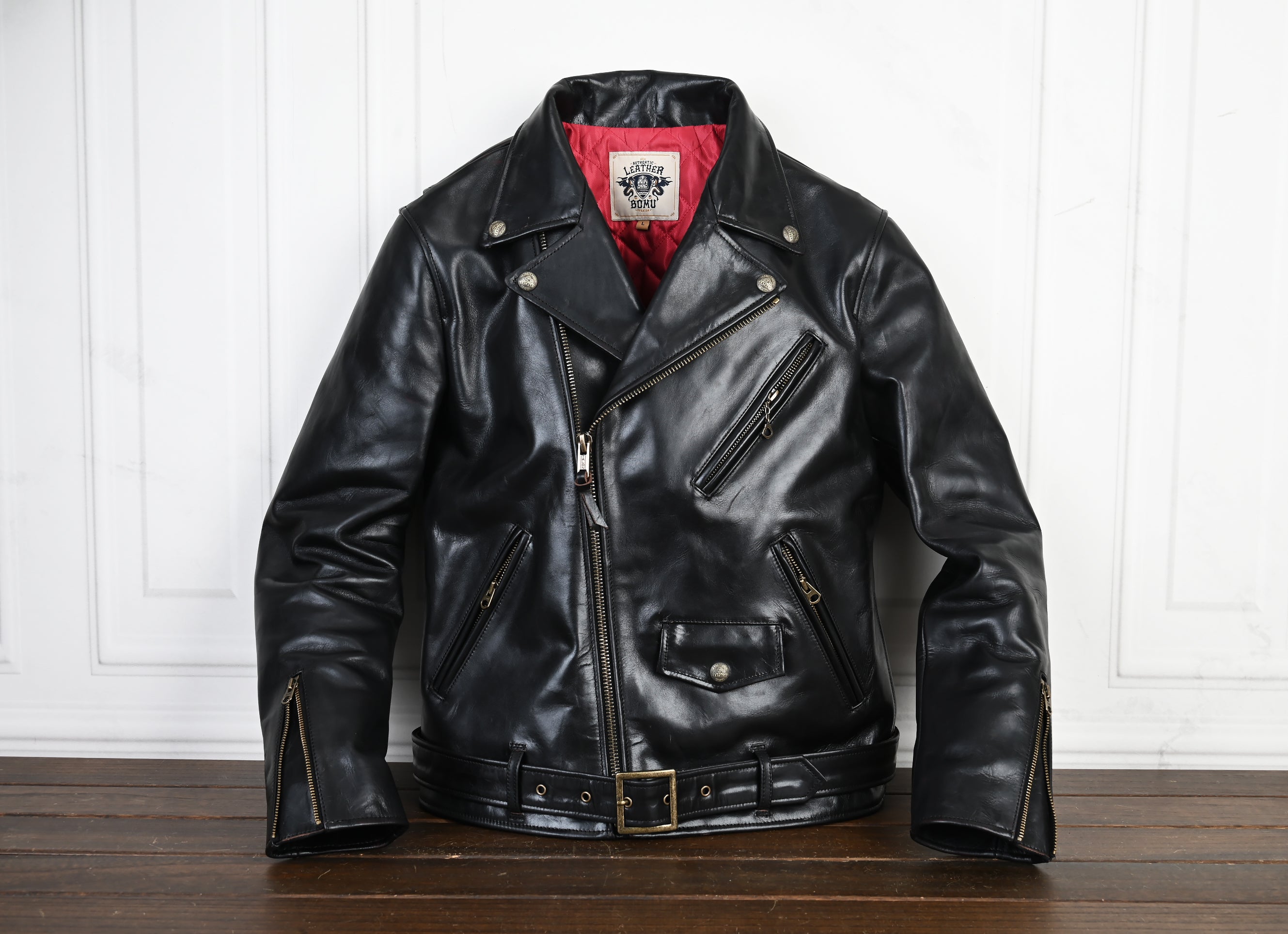 数量限定】待望の本格馬革茶芯レザーダブルライダースジャケットを4万
