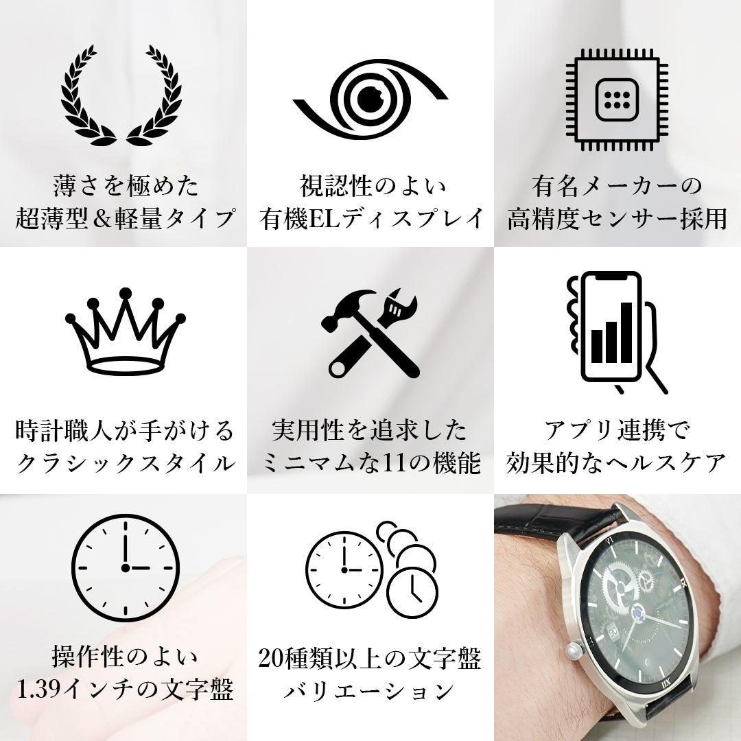 さらに薄く、軽く、スマートに」時計職人が追求、薄さを極めたスマート