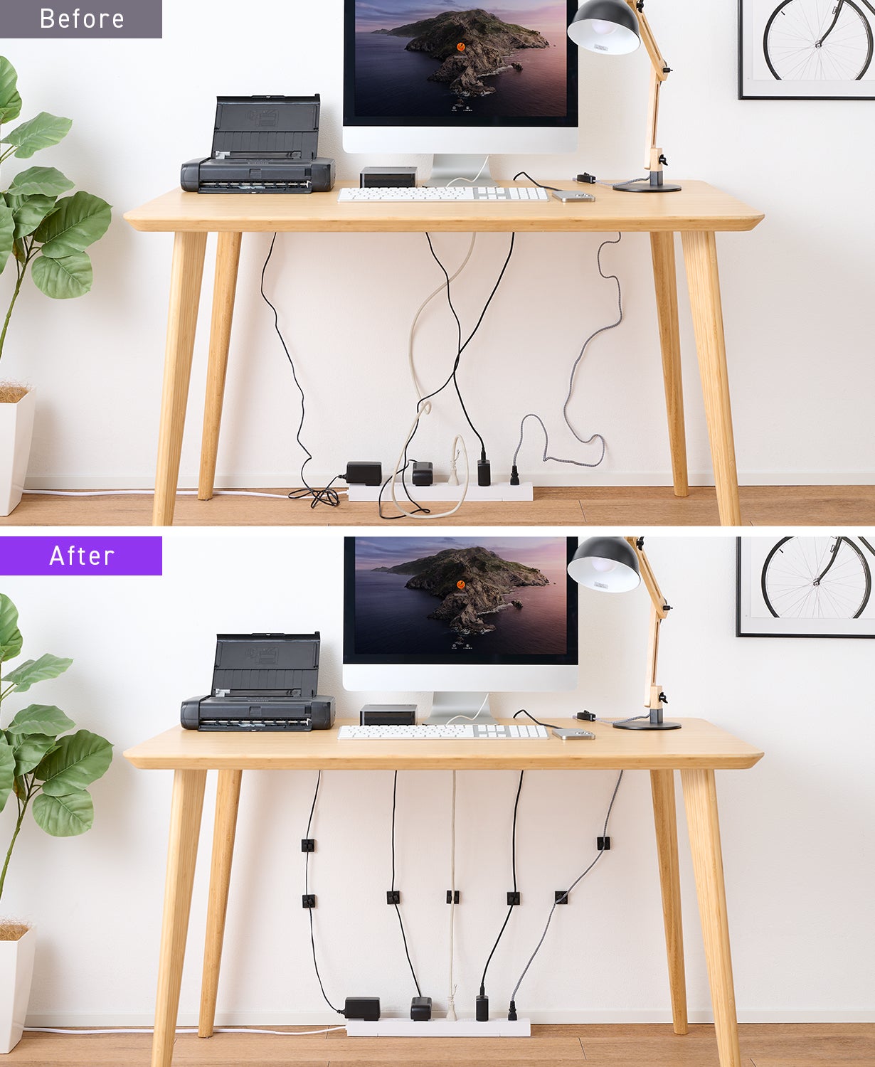 ごちゃついた配線をスッキリ誘導。CIOケーブルガイドクリップ