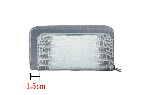財布職人が最小の限界に挑んだラウンドジップ「ヒマラヤクロコダイルの