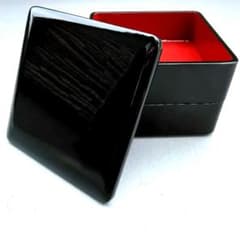 黒塗 二段重 漆黒 内朱塗 本漆 重箱 木製懐石 輪島塗 会津塗 好きな方