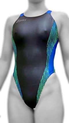 希少】asics 競泳水着 ハイドロCD ハイドロメッシュ ハイレグ - メルカリ