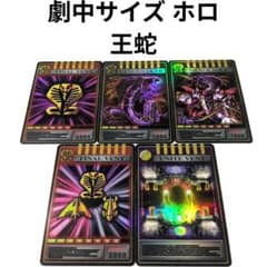 アドベントカード 王蛇セット ホロ加工 劇中サイズ 仮面ライダー龍騎