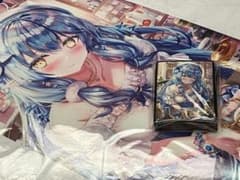 ミッドナイトブルー ホロライブ スリーブ プレイマットtorino 雪花