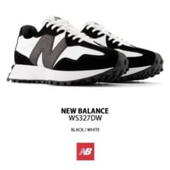 希少 ニューバランス 白黒327 WS327DWブラック ホワイト22.5 23 - メルカリ