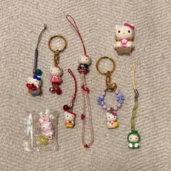 ハローキティ キーホルダー ご当地キティ 根付けストラップ 8個セット