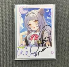ホロライブ 紫咲シオン 6周年記念 直筆サイン入りチェキ風ブロマイド
